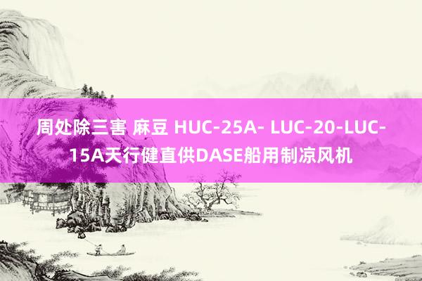 周处除三害 麻豆 HUC-25A- LUC-20-LUC-15A天行健直供DASE船用制凉风机